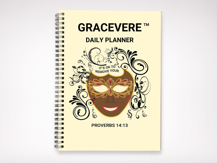 Gracevere Daily Planner - Unmasked Vulnerability (Brown Mask)